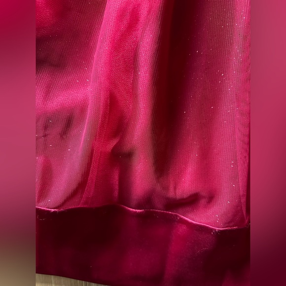 ❤️ Red Glittery Tulle Emily West Holiday Dress size 16 ❤️ - Picture 4 of 9
